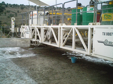 Concrete curb work